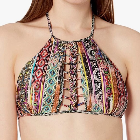 Luli Fama My way Strings to Braid Halter Top - Picture 8 of 12